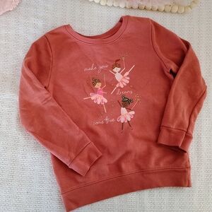 Pink Ballet Graphic Sweatshirt
